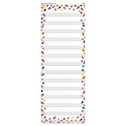 TEACHER CREATED RESOURCES Confetti 14 Pocket Daily Schedule Pocket Chart, 13" x 34" TCR20330